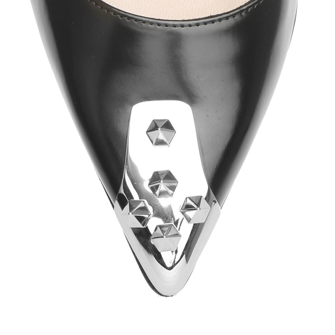 ALEXANDER MCQUEEN Punk Stud embellished leather pumps · VERGLE