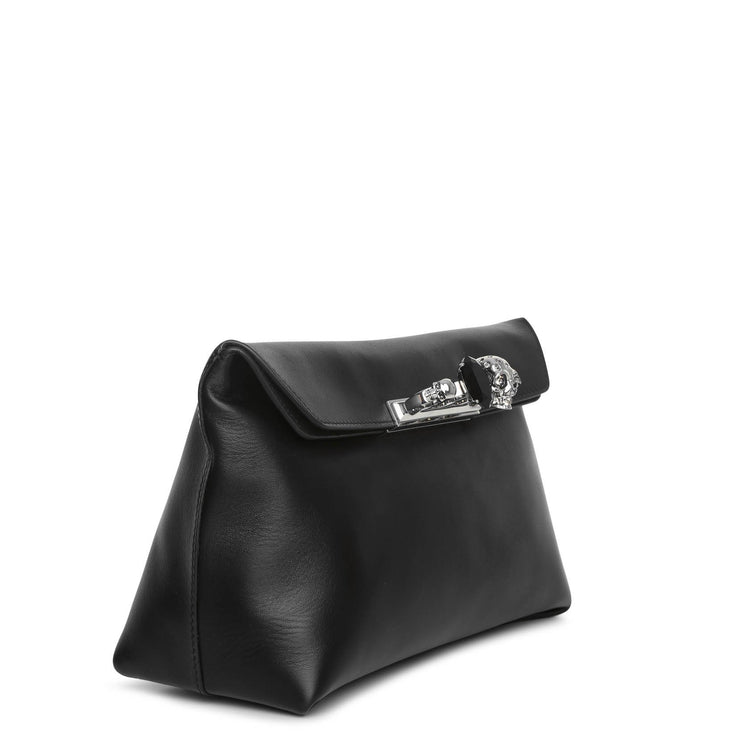 Alexander McQueen, Four Ring black soft pouch