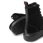Hybrid lace up boots