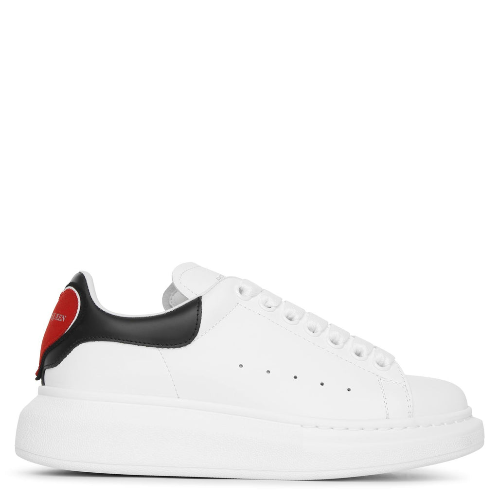 Alexander McQueen White and black classic heart sneakers