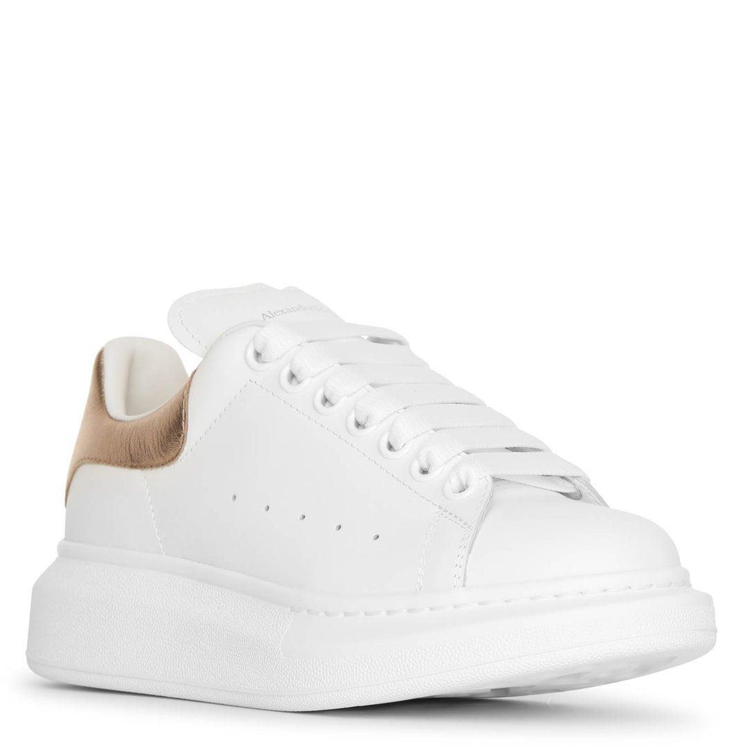 Alexander McQueen | White and rose gold classic sneakers