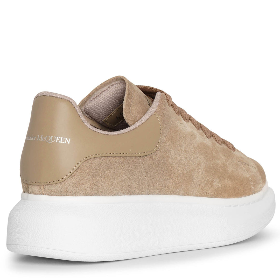 Alexander McQueen | Beige and white classic suede sneakers