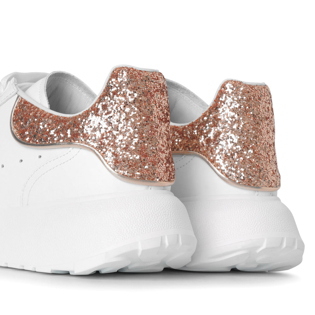 Alexander McQueen Court rose glitter sneakers Savannahs