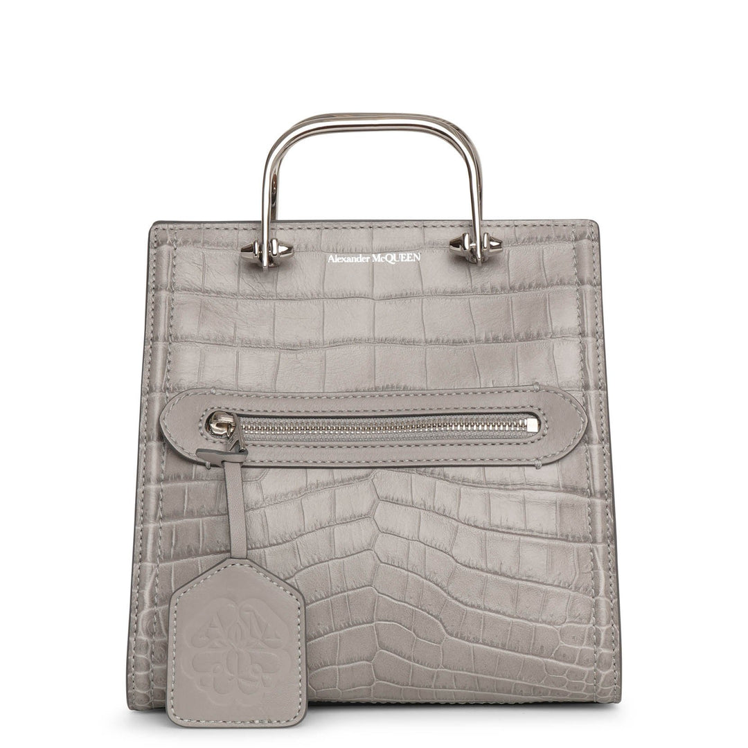 Alexander McQueen | The Short Story grey embossed bag | Savannahs