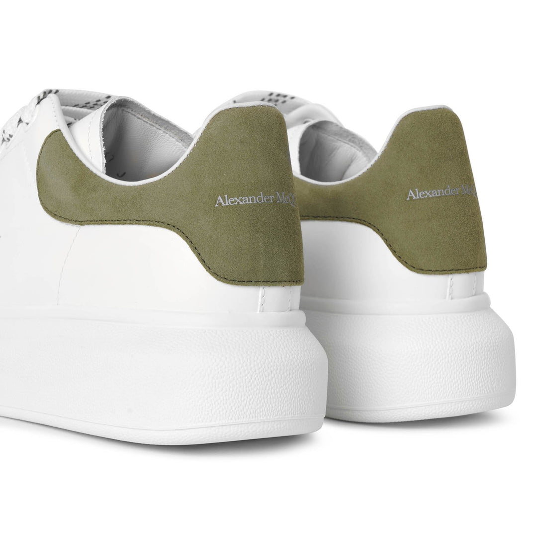 Alexander McQueen White and khaki classic sneakers Savannahs