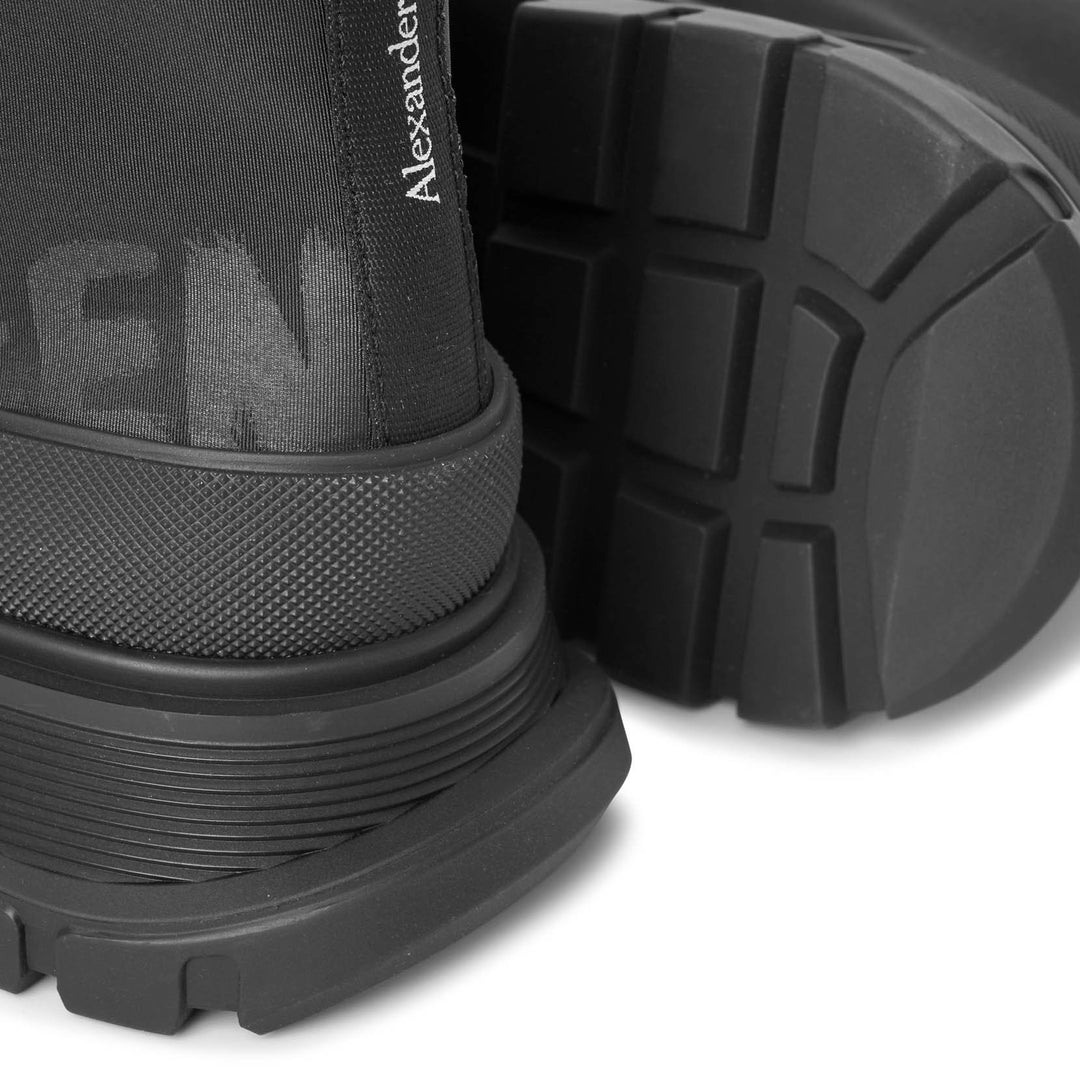 Alexander McQueen | Tread Slick graffiti black canvas high