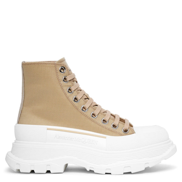 Alexander McQueen | Tread slick beige canvas high top | Savannahs