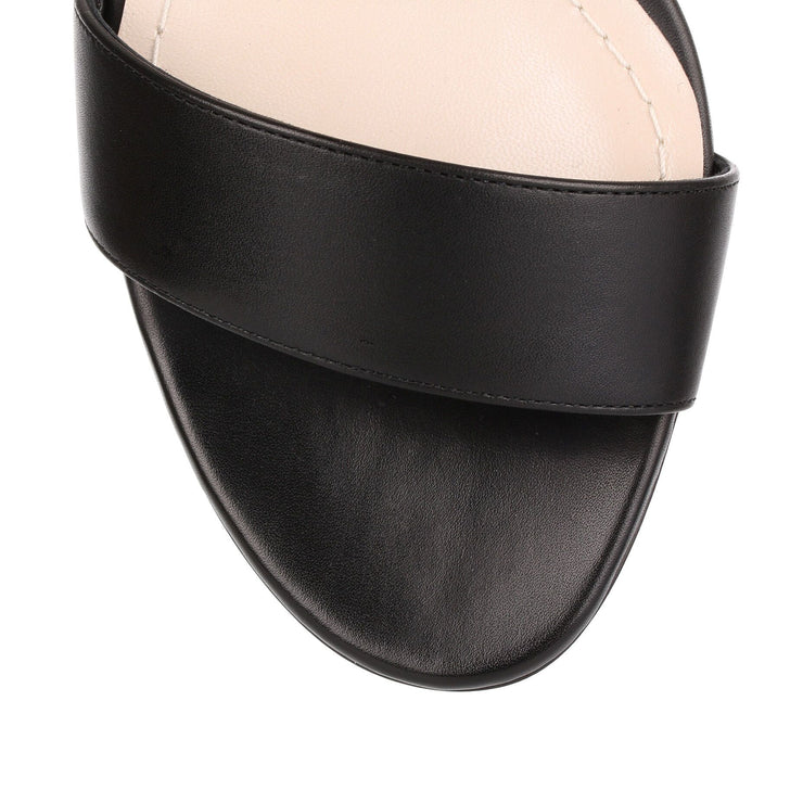 Stellar 55 black leather sandal