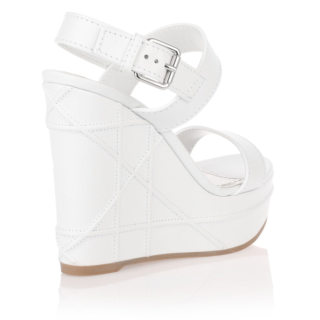 Dior | Yacht white leather wedge sandal | Savannahs