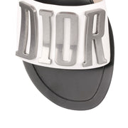 Diorevolution white leather slide