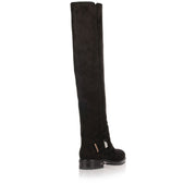 Escape black suede over-the-knee-boot