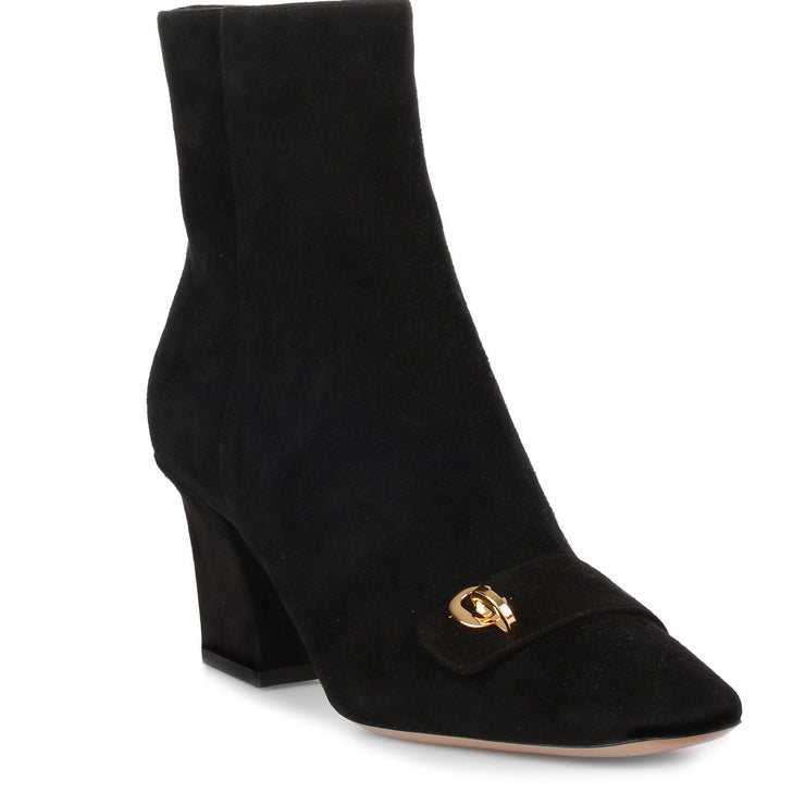 C'est Dior Heeled Ankle Boot Black Suede Calfskin