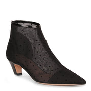 Pretty polka-dot mesh bootie