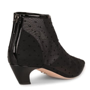 Pretty polka-dot mesh bootie