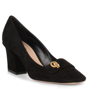 C'est Dior black suede pump