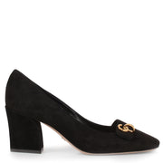 C'est Dior black suede pump