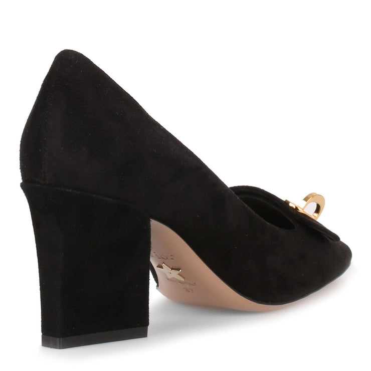 C'est Dior black suede pump