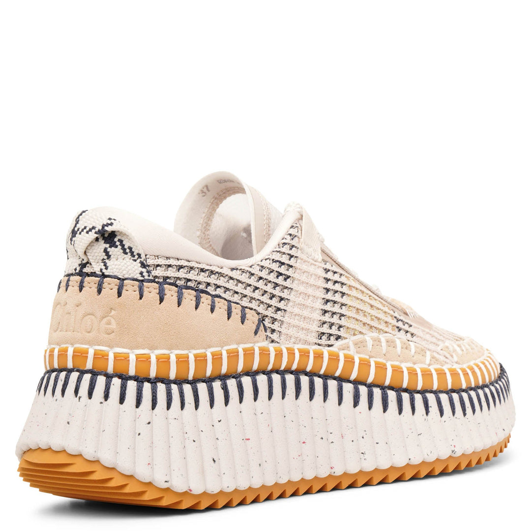 存在感抜群☆ CHLOE クロエ Nama beige sneakers Chloé Namaスニーカー のベージュ CHC22S579Y0268 | Chloé JP