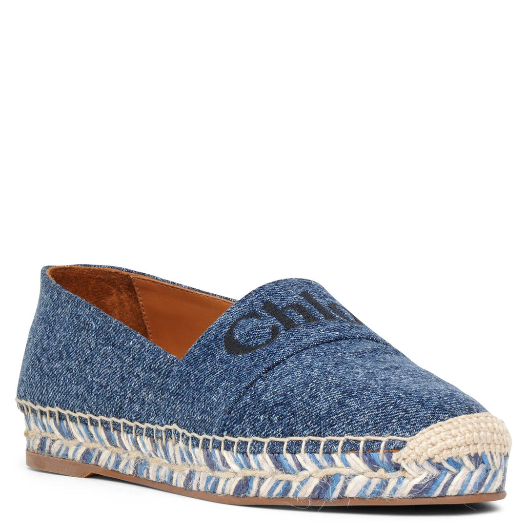 Denim espadrille flats online