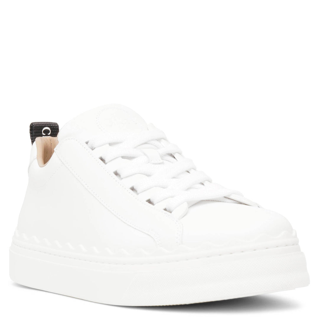 Chloe Lauren white leather sneakers Savannahs