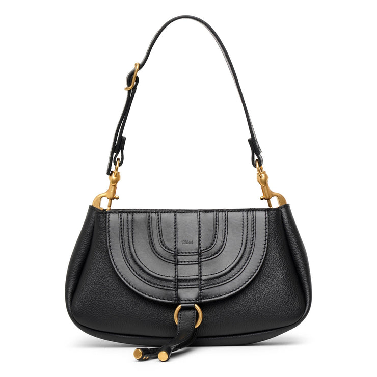 Chloe Mini Marcie Leather Crossbody Bag Black for Women