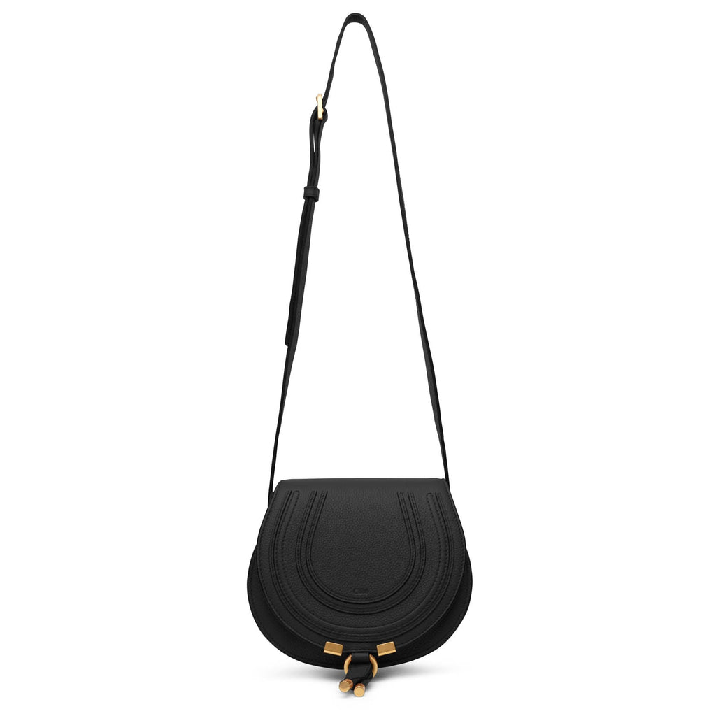 Chloé Black Mini Marcie Calfskin Satchel Bag