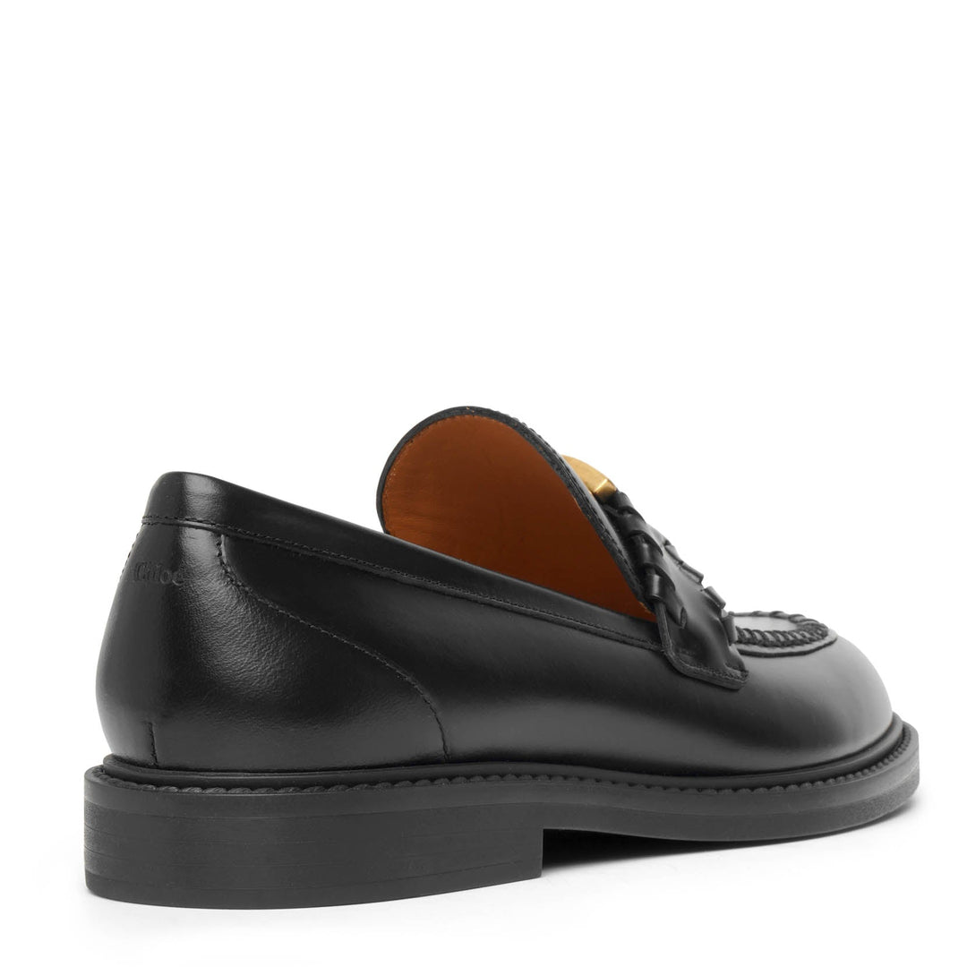 ローファー・オックスフォード CHLOE Black Leather Marcie Loafers 20208622_50208201_600.jpg