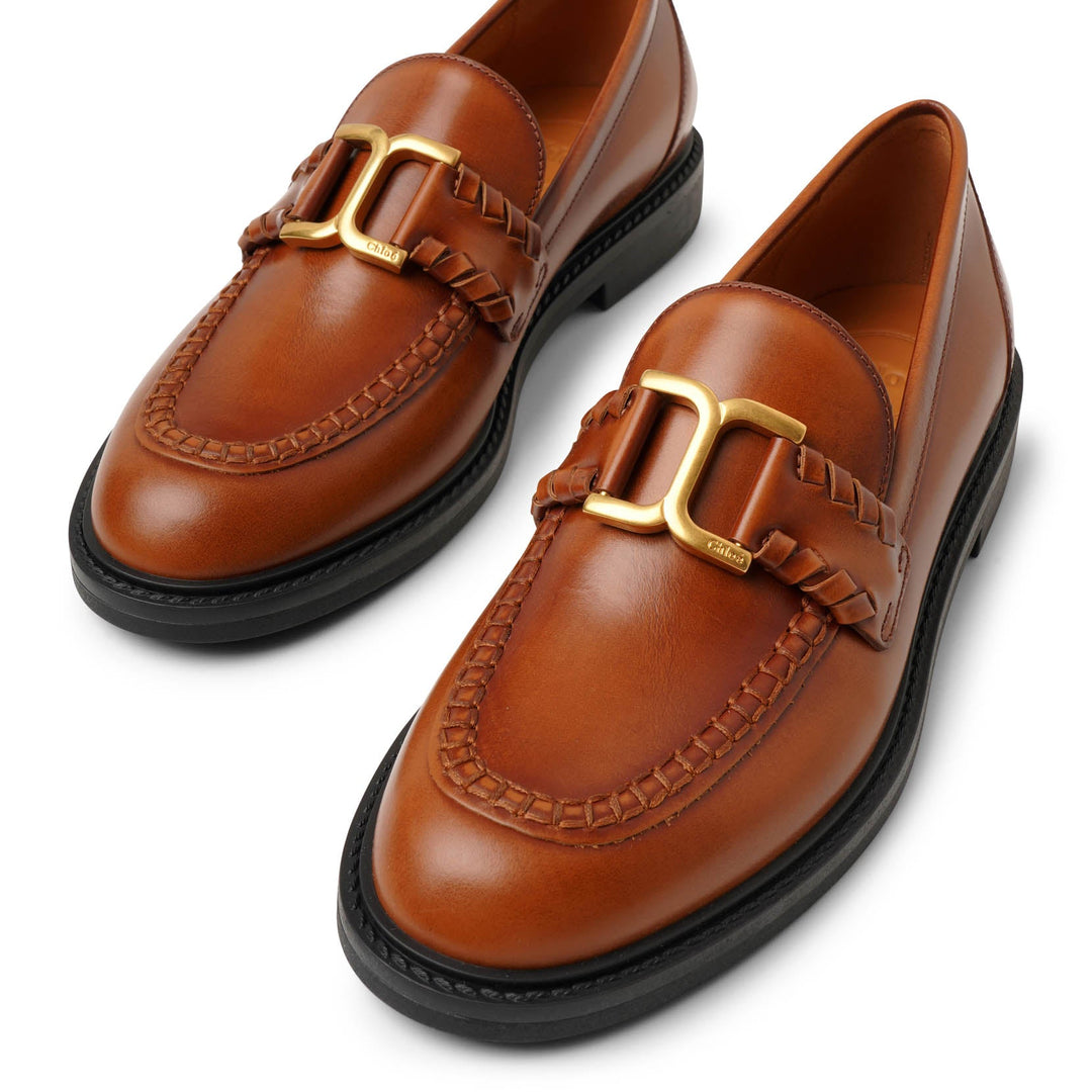 Chloé | Marcie brown leather loafers | Savannahs