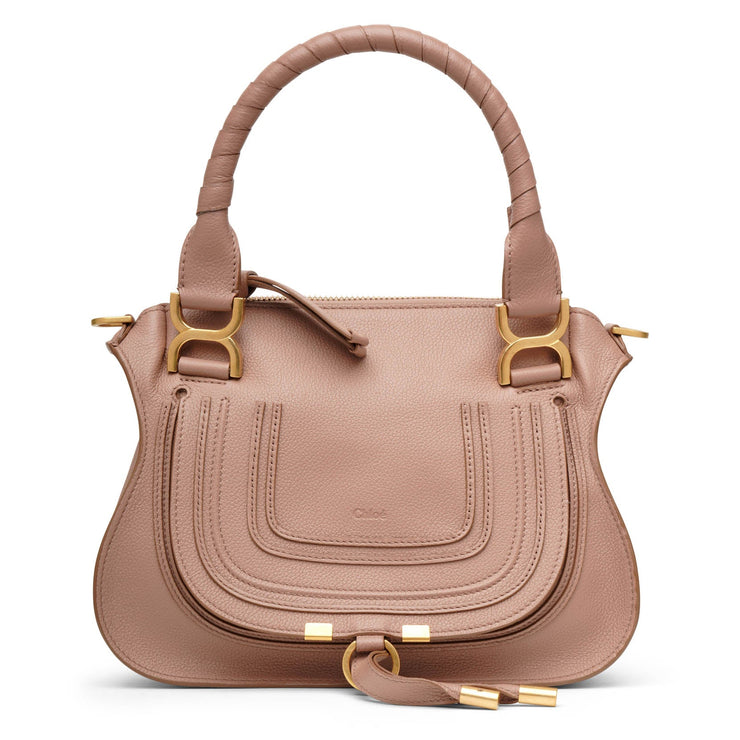 Marcie blush leather double carry bag