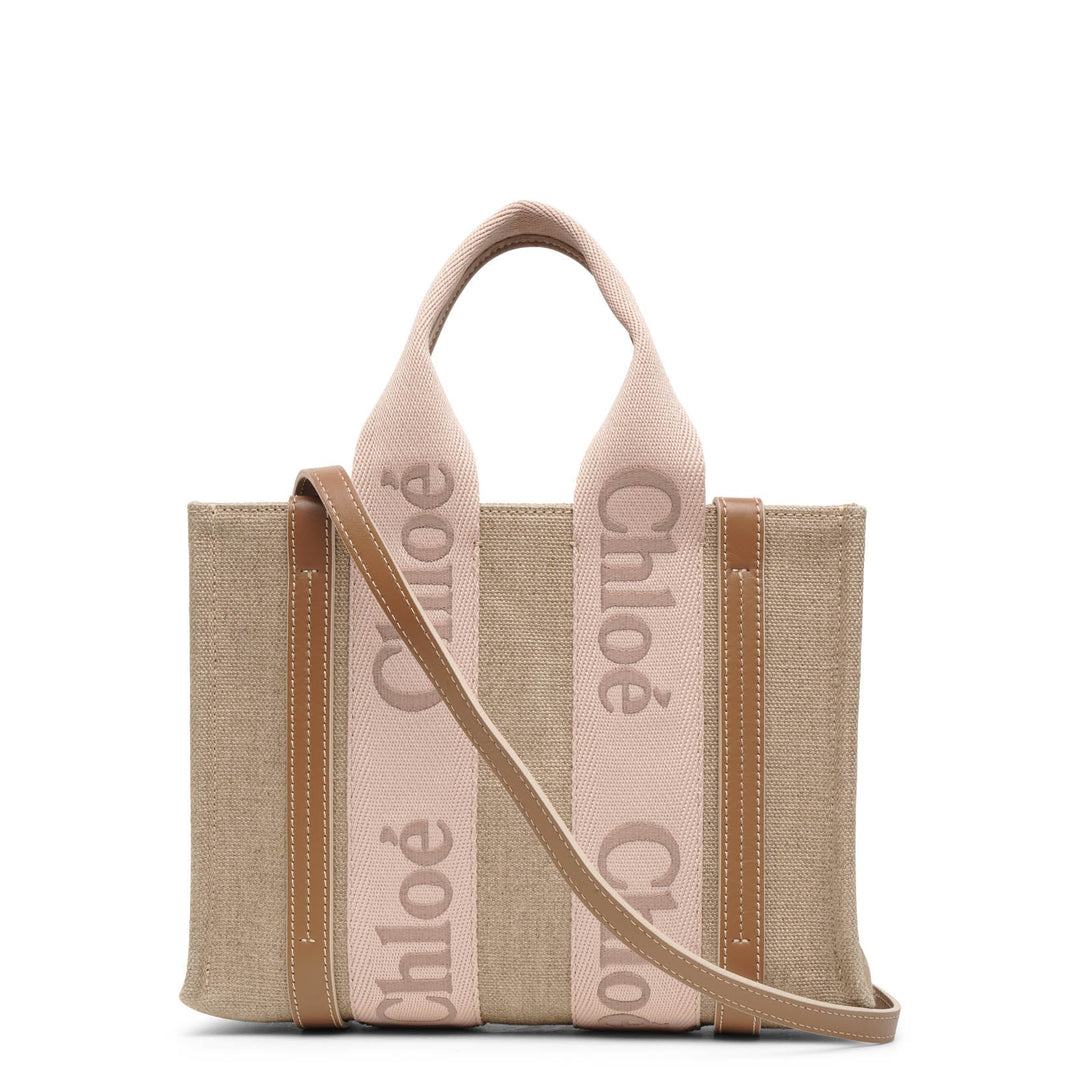 Chloé | Woody small blush canvas bag | Savannahs