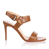 Sova Heel 85 brown leather sandal