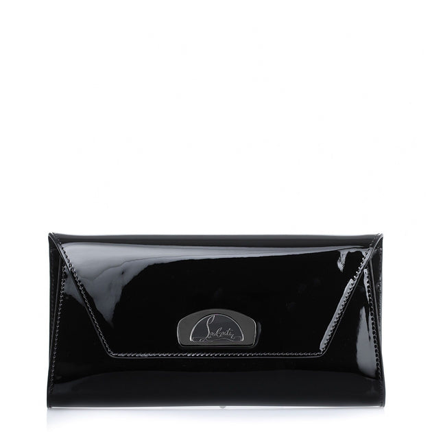 Christian Louboutin | Vero Dodat black patent leather clutch | Savannahs