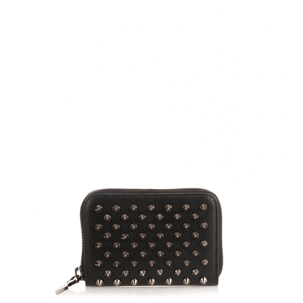  Christian Louboutin Panettone Black Spiked Leather Wallet :  Clothing, Shoes & Jewelry