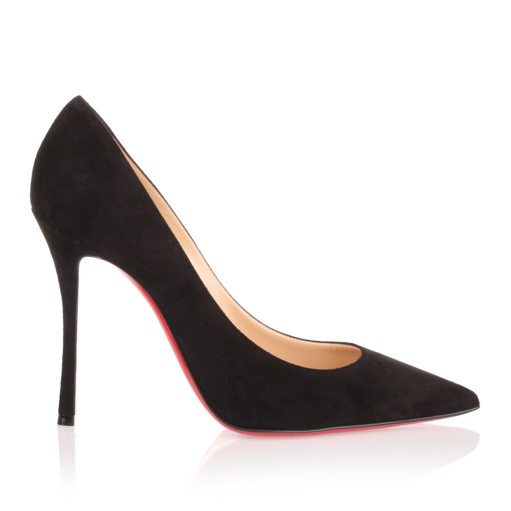 Decoltish 100 black suede pump - Main Image