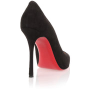 Decoltish 100 black suede pump