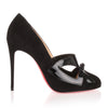 Bow Me Dear 100 black suede pump