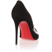 Bow Me Dear 100 black suede pump