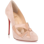 Bow Me Dear powder suede pump