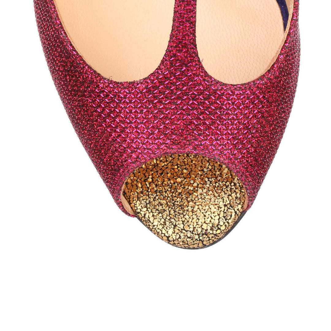 Christian Louboutin | Aribak 100 cerise glitter sandal