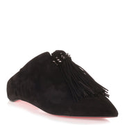 Medinana Flat black suede slipper
