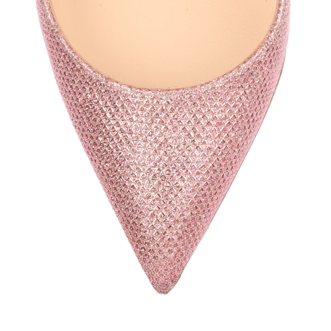 Pink glitter louboutin hotsell