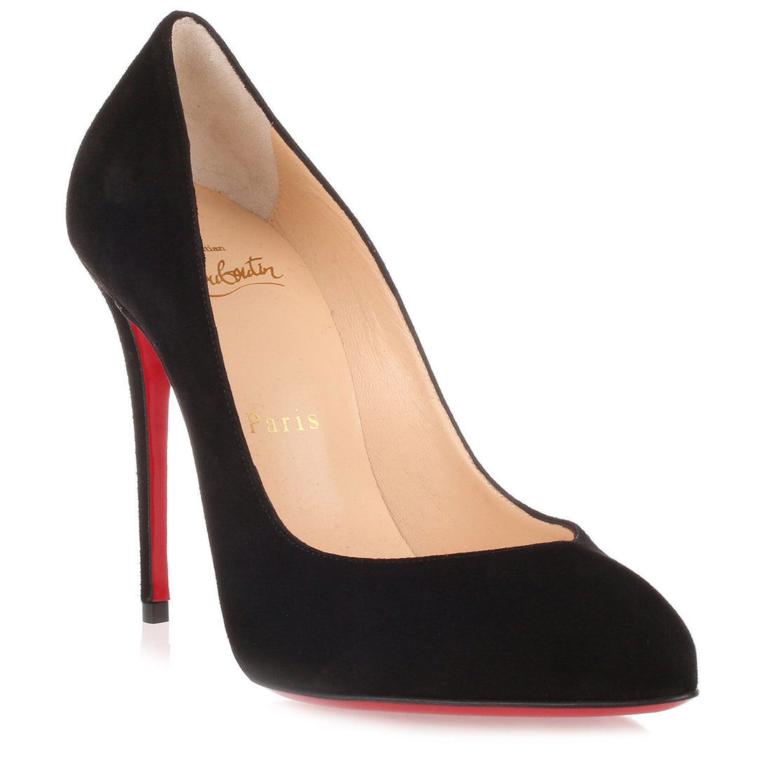 Breche 100 black suede pump