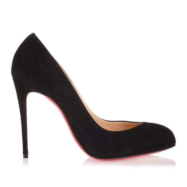 Christian Louboutin | Breche 100 black suede pump | Savannahs