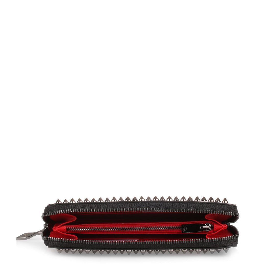 Christian Louboutin | Panettone black gunmetal spikes wallet