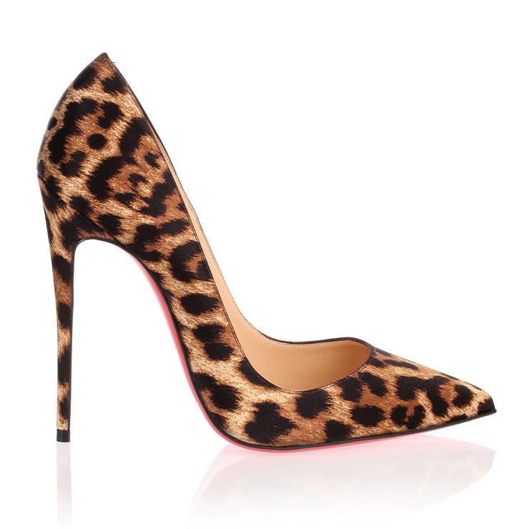 Christian Louboutin | So Kate 120 satin leopard pump | Savannahs