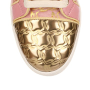 Bip Bip pink and gold suede sneaker
