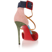 Suzanna 100 multi colour suede pump