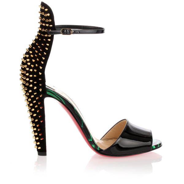 Christian Louboutin Galativi 100 ブラック 37 Christian Louboutin | Jumping 100 patent black sandals