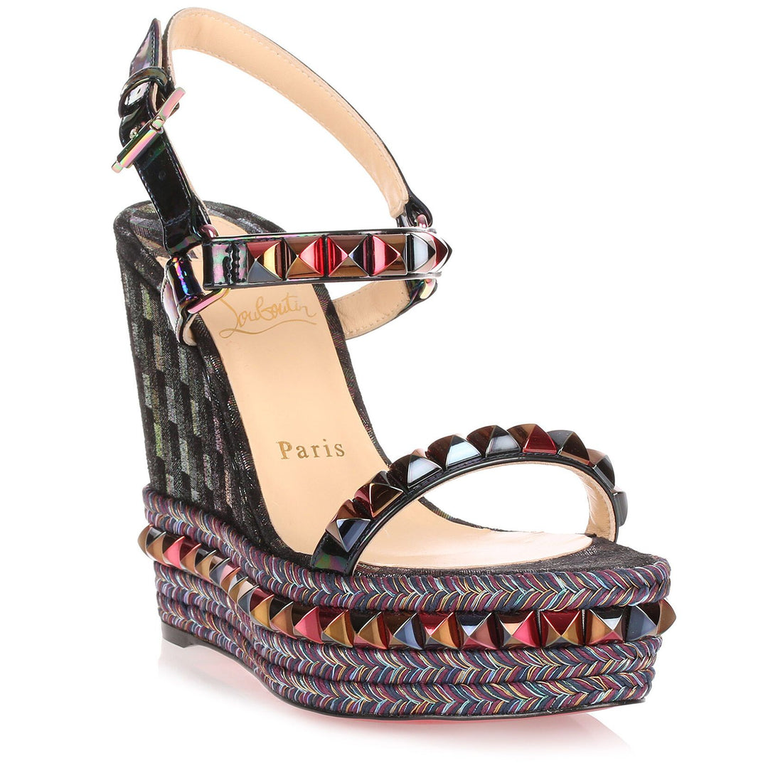 Christian Louboutin Cataclou 120 multi wedge sandal Savannahs