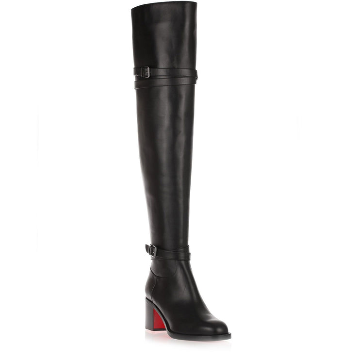 Karialta 70 black leather over-the-knee boot